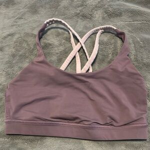 Lululemon energy sports bra size 6 purple